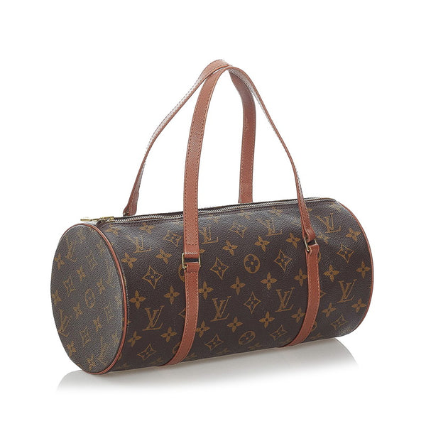 ルイ ヴィトン モノグラム 旧 パピヨン 30 ハンドバッグ M51385 ブラウン PVC レザー レディース LOUIS VUITTON 【中古】