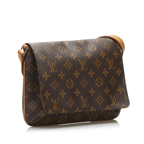 ルイ ヴィトン モノグラム ミュゼット タンゴ ショート ショルダーバッグ M51257 ブラウン PVC レザー レディース LOUIS VUITTON 【中古】