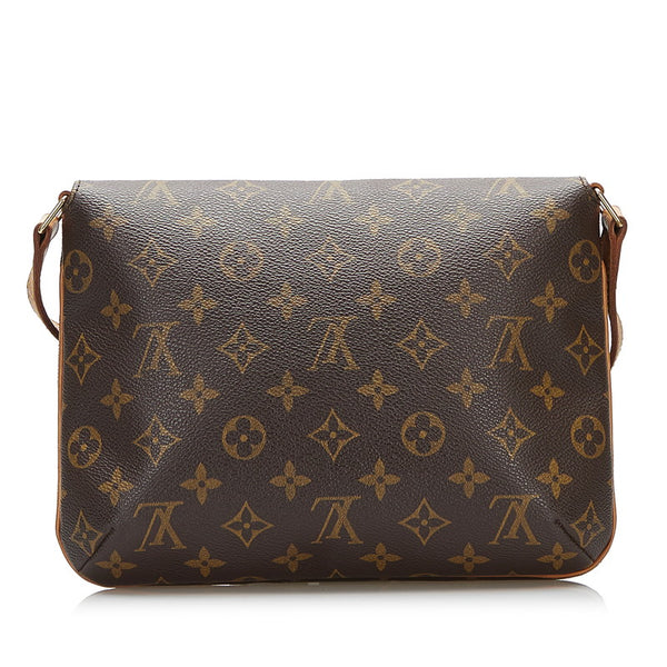 ルイ ヴィトン モノグラム ミュゼット タンゴ ショート ショルダーバッグ M51257 ブラウン PVC レザー レディース LOUIS VUITTON 【中古】