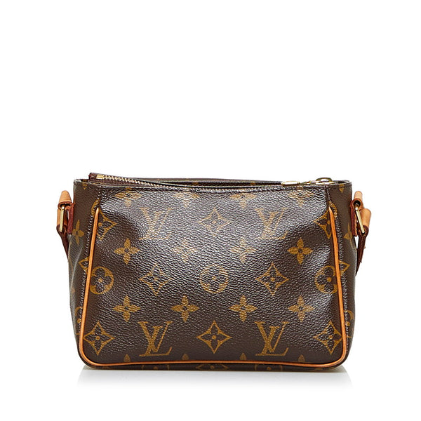 ルイ ヴィトン モノグラム ヴィバシテPM 斜め掛け ショルダーバッグ M51165 ブラウン PVC レザー レディース LOUIS VUITTON 【中古】