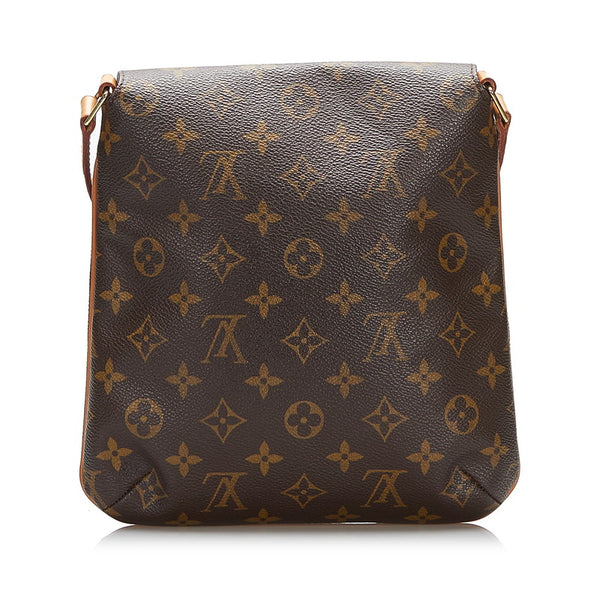 ルイ ヴィトン モノグラム ミュゼット サルサ ショート ショルダーバッグ M51258 ブラウン PVC レザー レディース LOUIS VUITTON 【中古】