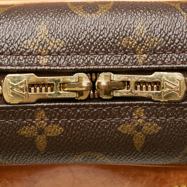 ルイ ヴィトン モノグラム ドーヴィル ハンドバッグ M47270 ブラウン PVC レザー レディース LOUIS VUITTON 【中古】