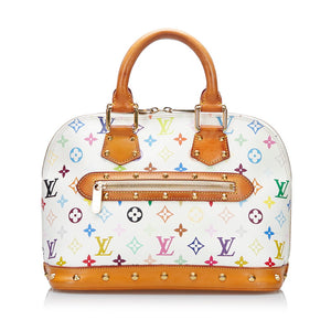 ルイ ヴィトン モノグラム マルチカラー アルマPM ハンドバッグ M92647 ブロン ホワイト マルチカラー PVC レザー レディース LOUIS VUITTON 【中古】