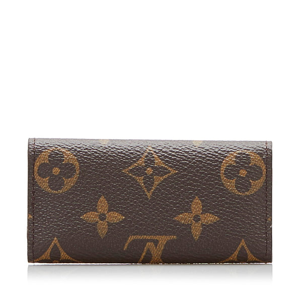 ルイ ヴィトン モノグラム ミュルティクレ4 4連 キーケース M62631 ブラウン PVC レザー レディース LOUIS VUITTON 【中古】