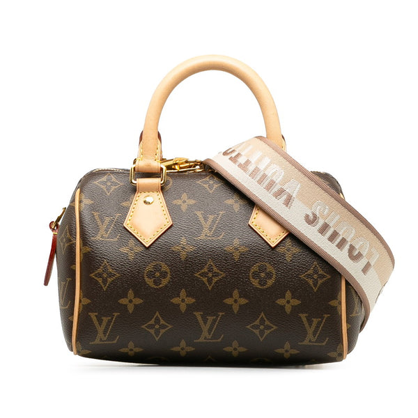 ルイ ヴィトン モノグラム スピーディ20 ハンドバッグ ショルダーバッグ 2WAY M46234 ブラウン PVC レザー レディース LOUIS VUITTON 【中古】