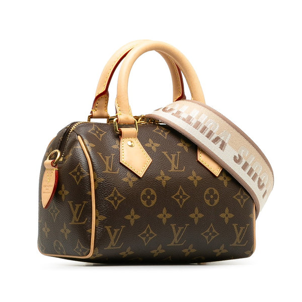 ルイ ヴィトン モノグラム スピーディ20 ハンドバッグ ショルダーバッグ 2WAY M46234 ブラウン PVC レザー レディース LOUIS VUITTON 【中古】