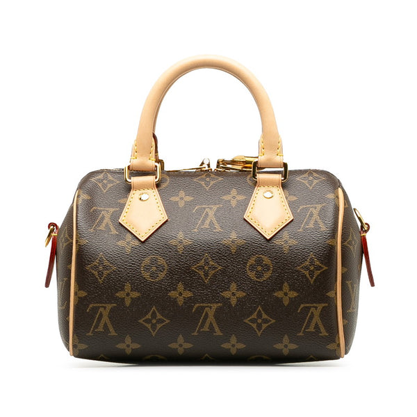 ルイ ヴィトン モノグラム スピーディ20 ハンドバッグ ショルダーバッグ 2WAY M46234 ブラウン PVC レザー レディース LOUIS VUITTON 【中古】