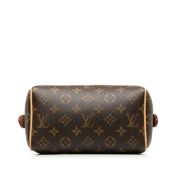 ルイ ヴィトン モノグラム スピーディ20 ハンドバッグ ショルダーバッグ 2WAY M46234 ブラウン PVC レザー レディース LOUIS VUITTON 【中古】