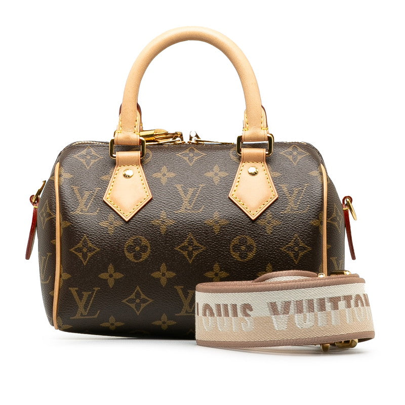 ルイ ヴィトン モノグラム スピーディ20 ハンドバッグ ショルダーバッグ 2WAY M46234 ブラウン PVC レザー レディース LOUIS VUITTON 【中古】