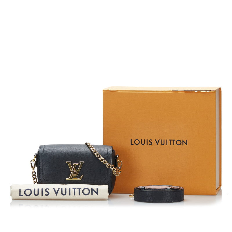 ルイ ヴィトン ロックミー テンダー ハンドバッグ ショルダーバッグ 2WAY M58557 ブラック レザー レディース LOUIS VUITTON 【中古】