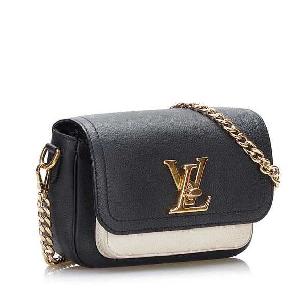 ルイ ヴィトン ロックミー テンダー ハンドバッグ ショルダーバッグ 2WAY M58557 ブラック レザー レディース LOUIS VUITTON 【中古】