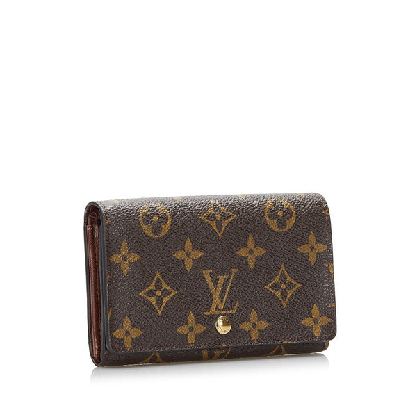 ルイ ヴィトン モノグラム ポルトモネ ビエ トレゾール 長財布 M61730 ブラウン PVC レザー レディース LOUIS VUITTON 【中古】