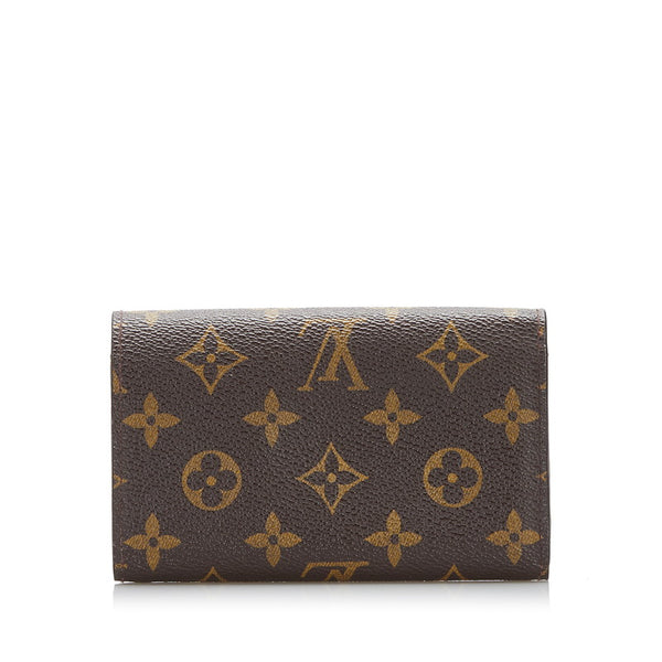 ルイ ヴィトン モノグラム ポルトモネ ビエ トレゾール 長財布 M61730 ブラウン PVC レザー レディース LOUIS VUITTON 【中古】