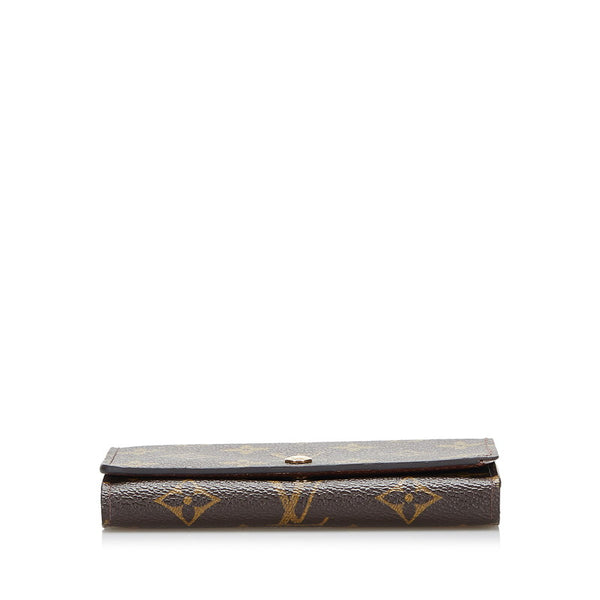 ルイ ヴィトン モノグラム ポルトモネ ビエ トレゾール 長財布 M61730 ブラウン PVC レザー レディース LOUIS VUITTON 【中古】