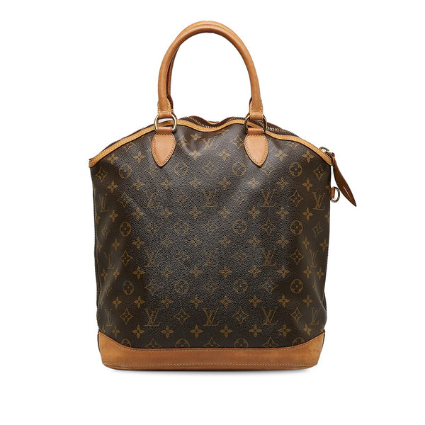 ルイ ヴィトン モノグラム ロックイット ヴェルティカル ハンドバッグ M40103 ブラウン PVC レザー レディース LOUIS VUITTON 【中古】