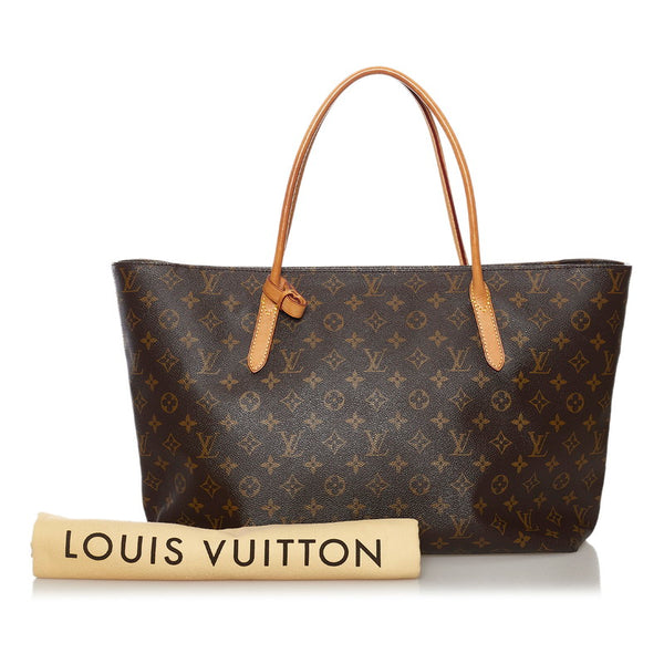 ルイ ヴィトン モノグラム ラスパイユ MM トートバッグ M40607 ブラウン PVC レザー レディース LOUIS VUITTON 【中古】