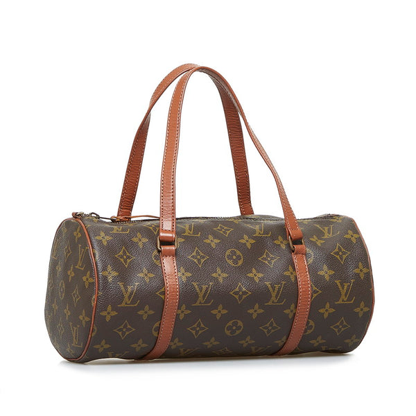 ルイ ヴィトン モノグラム 旧パピヨン 30 ハンドバッグ ショルダーバッグ M51365 ブラウン PVC レザー レディース LOUIS VUITTON 【中古】