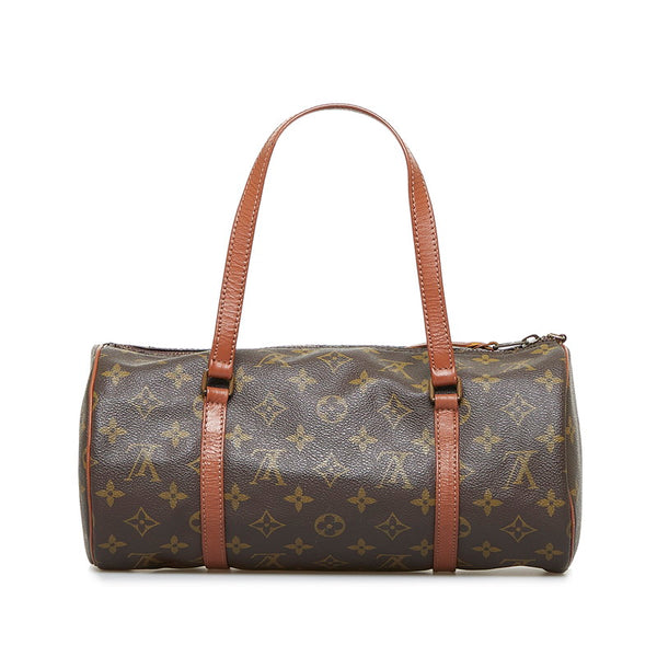 ルイ ヴィトン モノグラム 旧パピヨン 30 ハンドバッグ ショルダーバッグ M51365 ブラウン PVC レザー レディース LOUIS VUITTON 【中古】