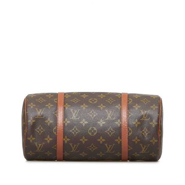 ルイ ヴィトン モノグラム 旧パピヨン 30 ハンドバッグ ショルダーバッグ M51365 ブラウン PVC レザー レディース LOUIS VUITTON 【中古】