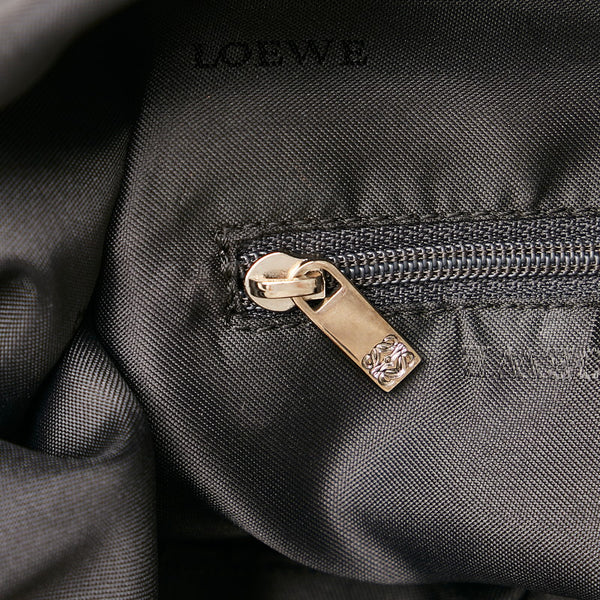 ロエベ L ロゴ ワンショルダーバッグ ホワイト レザー レディース LOEWE 【中古】