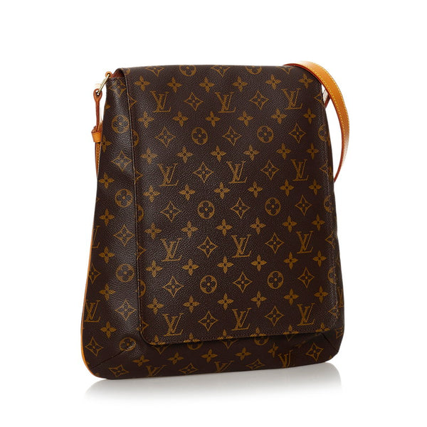 ルイ ヴィトン モノグラム ミュゼット M51256 ブラウン PVC レザー 斜めがけ ショルダー レディース LOUIS VUITTON 【中古】