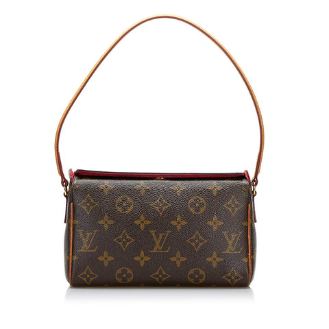 ルイ ヴィトン モノグラム レシタル ハンドバッグ M51900 ブラウン PVC レザー レディース LOUIS VUITTON 【中古】