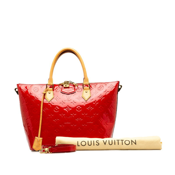 ルイ ヴィトン ヴェルニ ハンドバッグ ショルダーバッグ 2WAY M90160 スリーズ レッド パテントレザー レディース LOUIS VUITTON 【中古】