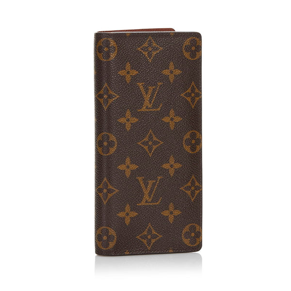 ルイ ヴィトン モノグラム ポルトフォイユ ブラザ 二つ折り財布 M66540 ブラウン PVC メンズ LOUIS VUITTON 【中古】