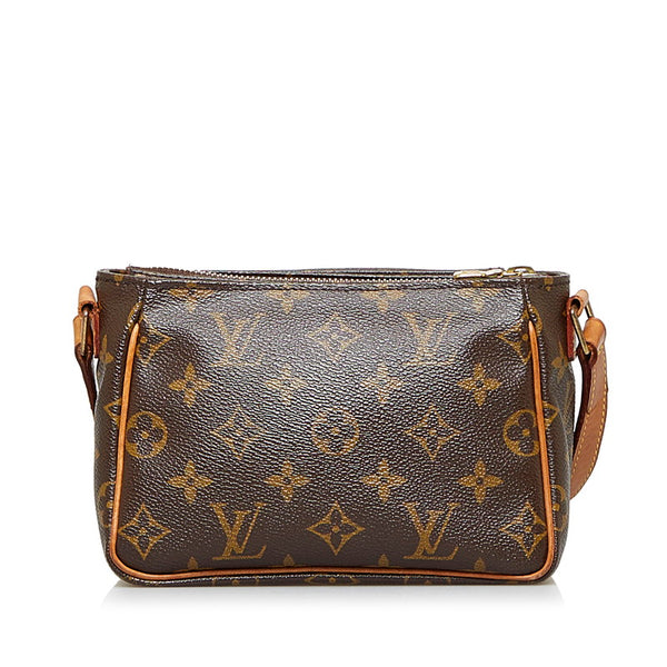 ルイ ヴィトン モノグラム ヴィバシテPM 斜め掛け ショルダーバッグ M51165 ブラウン PVC レザー レディース LOUIS VUITTON 【中古】