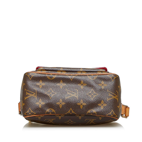 ルイ ヴィトン モノグラム ヴィバシテPM 斜め掛け ショルダーバッグ M51165 ブラウン PVC レザー レディース LOUIS VUITTON 【中古】