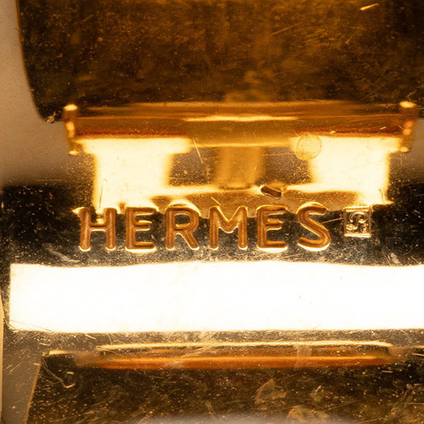 エルメス エマイユ 七宝焼き イヤリング ゴールド メッキ レディース HERMES 【中古】