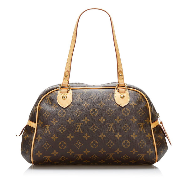 ルイ ヴィトン モノグラム モントルグイユPM ハンドバッグ M95565 ブラウン PVC レザー レディース LOUIS VUITTON 【中古】