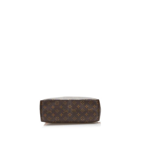 ルイ ヴィトン モノグラム ルーピングGM ショルダーバッグ M51145 ブラウン PVC レザー レディース LOUIS VUITTON 【中古】