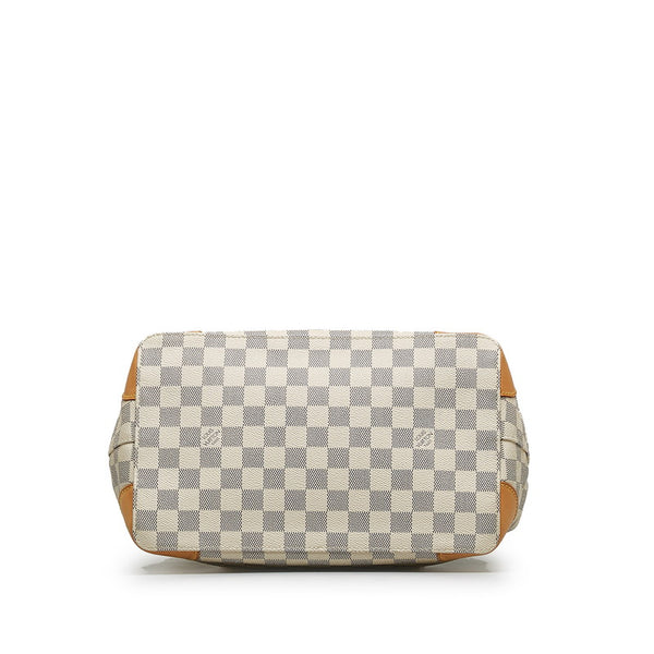 ルイ ヴィトン ダミエ アズール ハムステッド PM ハンドバッグ N51207 ホワイト PVC レザー レディース LOUIS VUITTON 【中古】