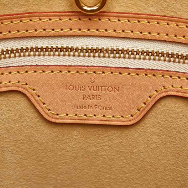 ルイ ヴィトン ダミエ アズール ハムステッド PM ハンドバッグ N51207 ホワイト PVC レザー レディース LOUIS VUITTON 【中古】