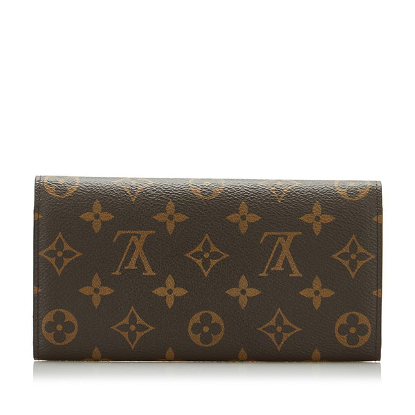 ルイ ヴィトン モノグラム ポルト フォイユ エミリー  長財布 M60697 フューシャ ブラウン PVC レディース LOUIS VUITTON 【中古】