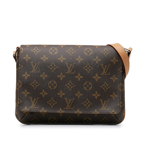 ルイ ヴィトン モノグラム ミュゼット タンゴ ショート ショルダーバッグ M51257 ブラウン PVC レザー レディース LOUIS VUITTON 【中古】