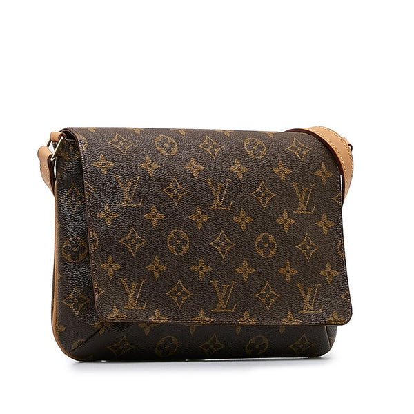 ルイ ヴィトン モノグラム ミュゼット タンゴ ショート ショルダーバッグ M51257 ブラウン PVC レザー レディース LOUIS VUITTON 【中古】