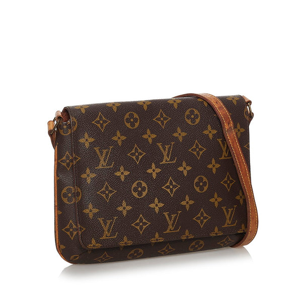 ルイ ヴィトン モノグラム ミュゼット タンゴ ショルダーバッグ M51257 ブラウン PVC レザー レディース LOUIS VUITTON 【中古】