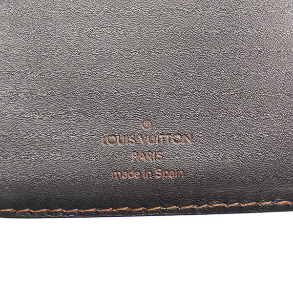 ルイ ヴィトン ユタ 二つ折り財布 M92575 カフェ ダークブラウン レザー メンズ LOUIS VUITTON 【中古】