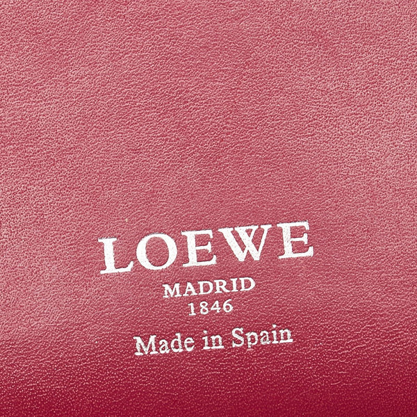 ロエベ アナグラム トートバッグ ピンク レザー レディース LOEWE 【中古】