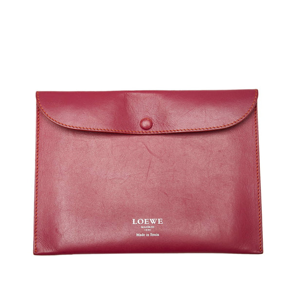 ロエベ アナグラム トートバッグ ピンク レザー レディース LOEWE 【中古】