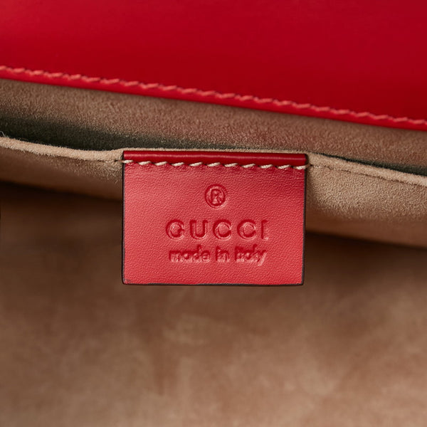 グッチ シルヴィ ハンドバッグ ショルダーバッグ 2WAY 470270 レッド レザー レディース GUCCI 【中古】