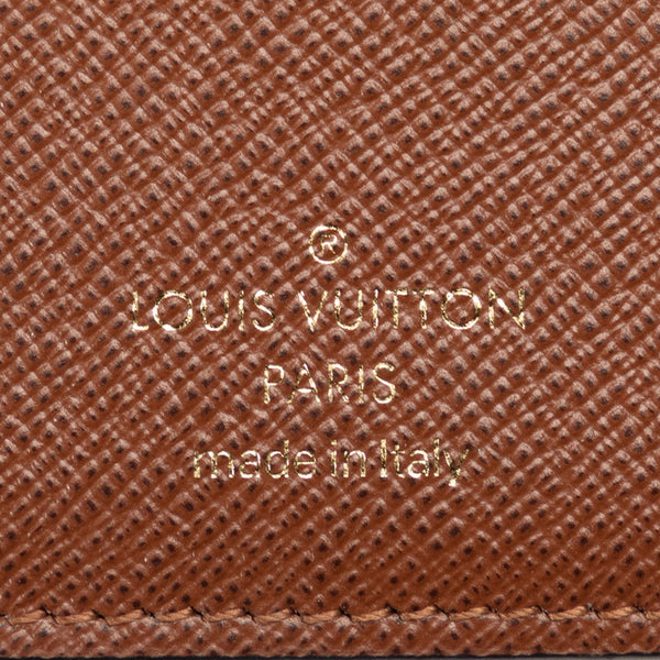 ルイ ヴィトン モノグラム ポルトフォイユ  三つ折り財布 M62472 ブラウン PVC レザー レディース LOUIS VUITTON 【中古】