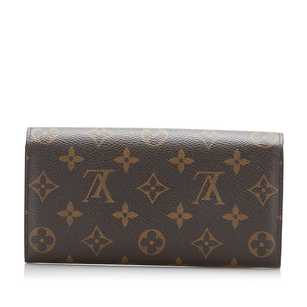 ルイ ヴィトン モノグラム ポルトフォイユ サラ 長財布 M61734 ブラウン PVC レザー レディース LOUIS VUITTON 【中古】