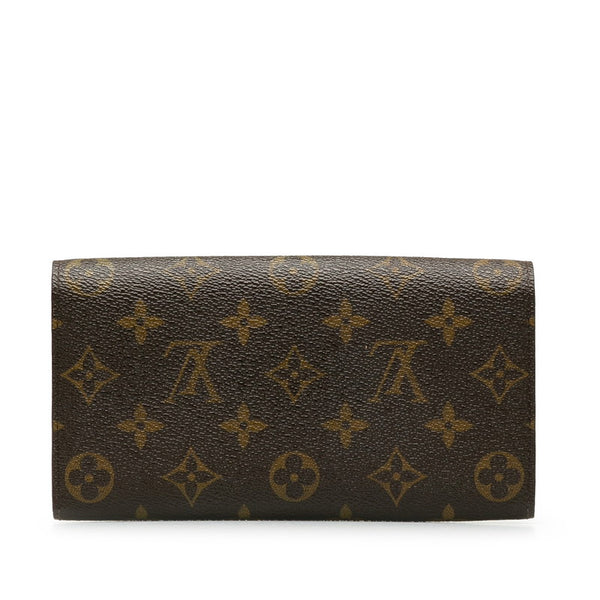 ルイ ヴィトン モノグラム ポルトフォイユ サラ 長財布 M61734 ブラウン PVC レザー レディース LOUIS VUITTON 【中古】