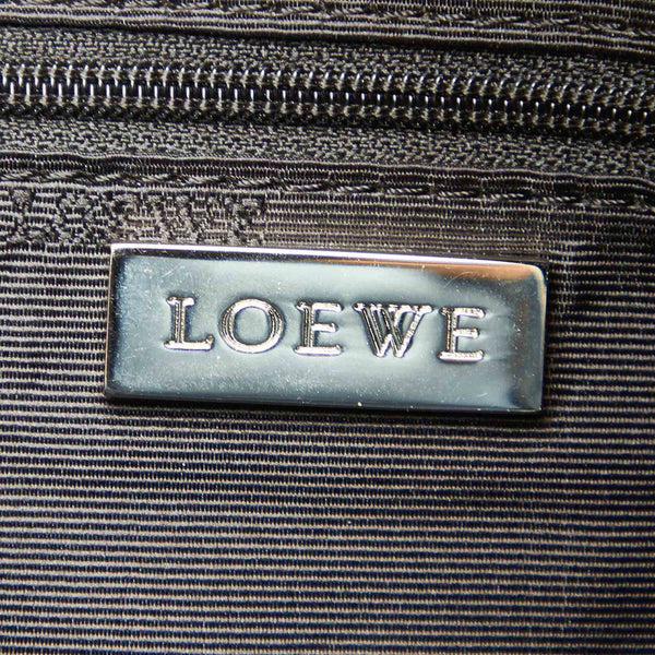 ロエベ アナグラム ブラウン レザー ハンドバッグ レディース LOEWE 中古