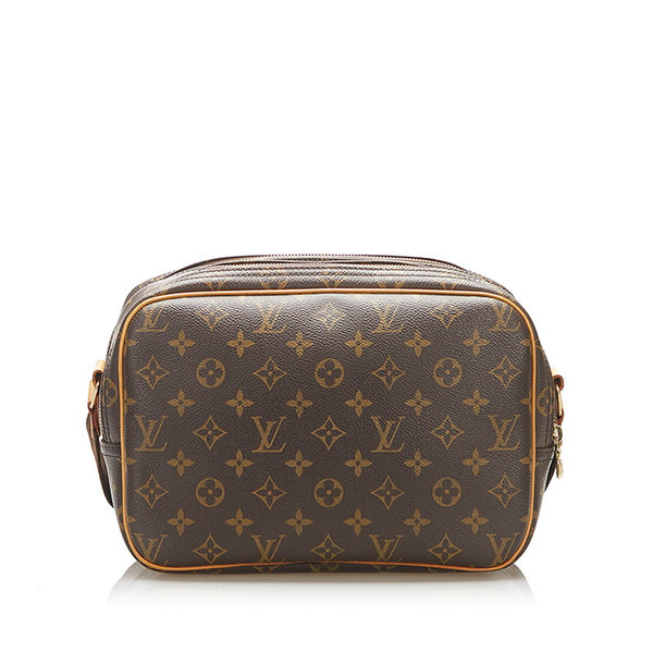 ルイ ヴィトン モノグラム リポーター M45254 ブラウン PVC ショルダーバッグ レディース LOUIS VUITTON 中古