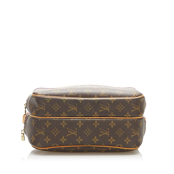 ルイ ヴィトン モノグラム リポーター M45254 ブラウン PVC ショルダーバッグ レディース LOUIS VUITTON 中古