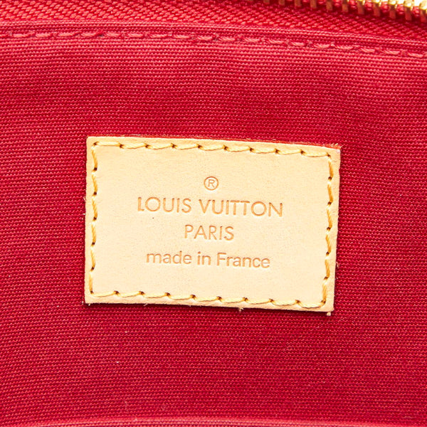 ルイ ヴィトン ヴェルニ ベルヴュー M93583 レッド パテントレザー レザー ハンドバッグ レディース LOUIS VUITTON 中古